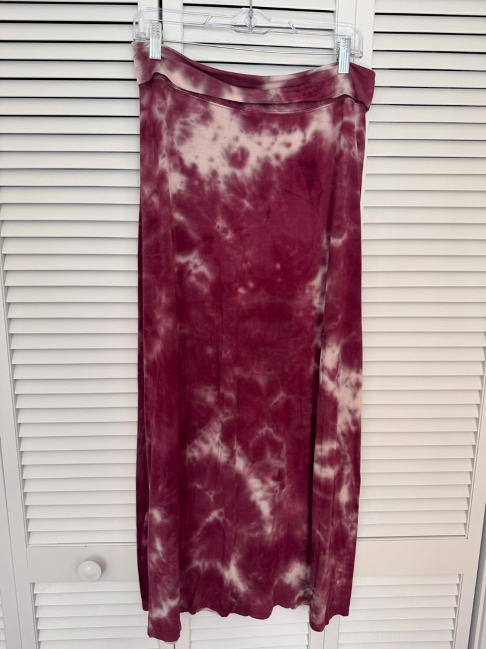 Women’s No Comment X America Dark Mauve Tye Die Super Soft Maxi Skirt. Size L